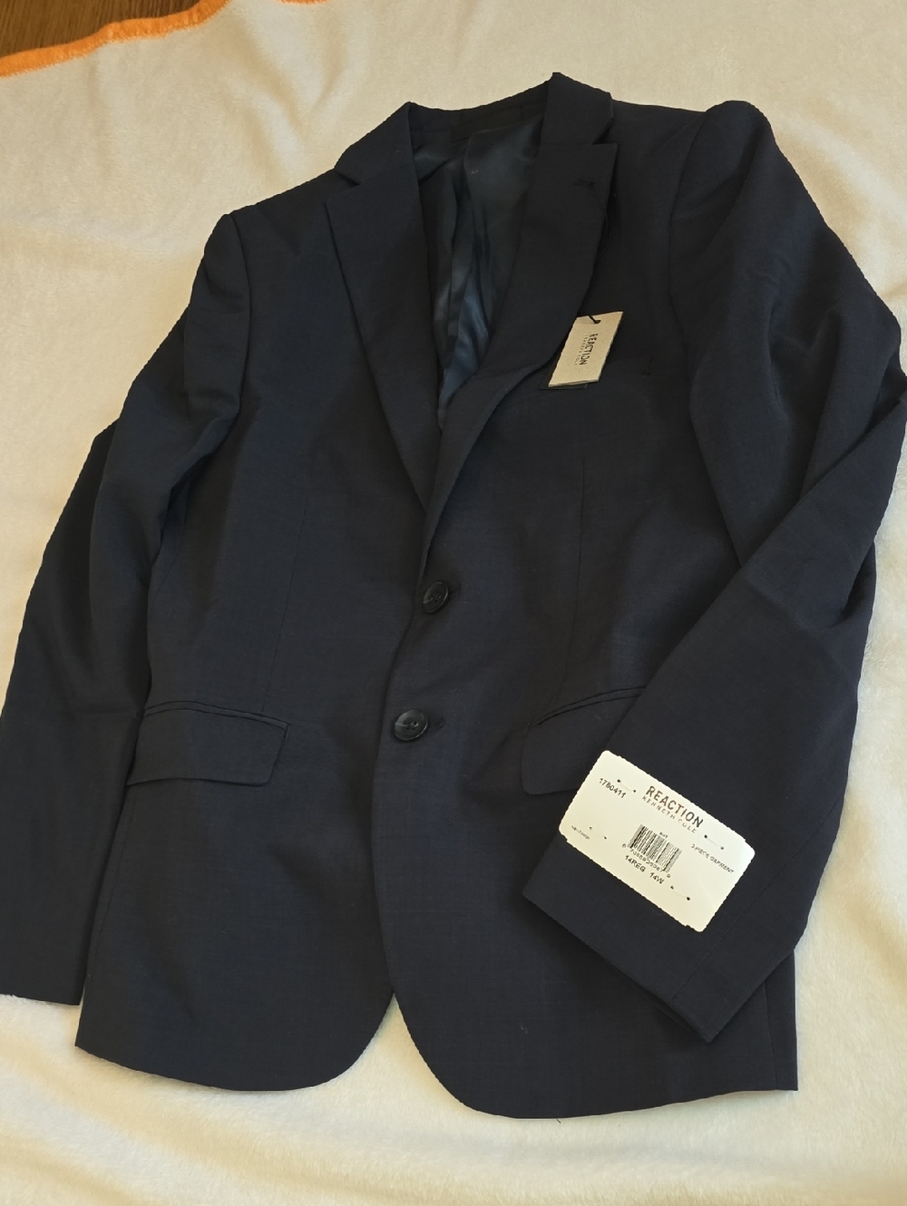 Reaction Kenneth Cole Boys 2 Piece Suit Set- NAVY BLUE - Picture 4 of 9
